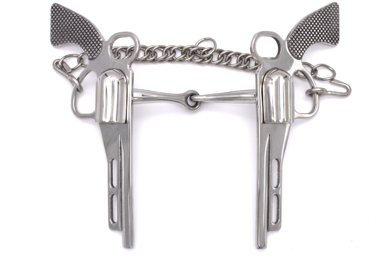 Snaffle Western Gebiss, Westernbit Colt 12,5 cm mit Shanks