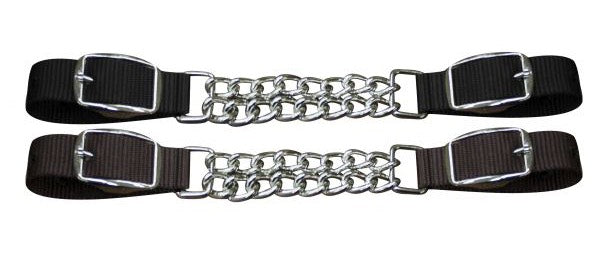 Nylon Kinnkette braun
