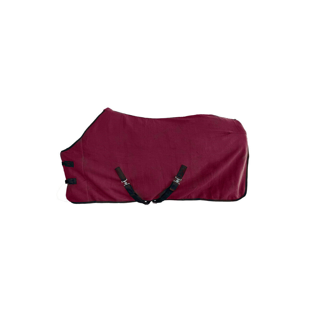 Fleecedecke "Duval" mit Bauchgurt 115 cm bordeaux