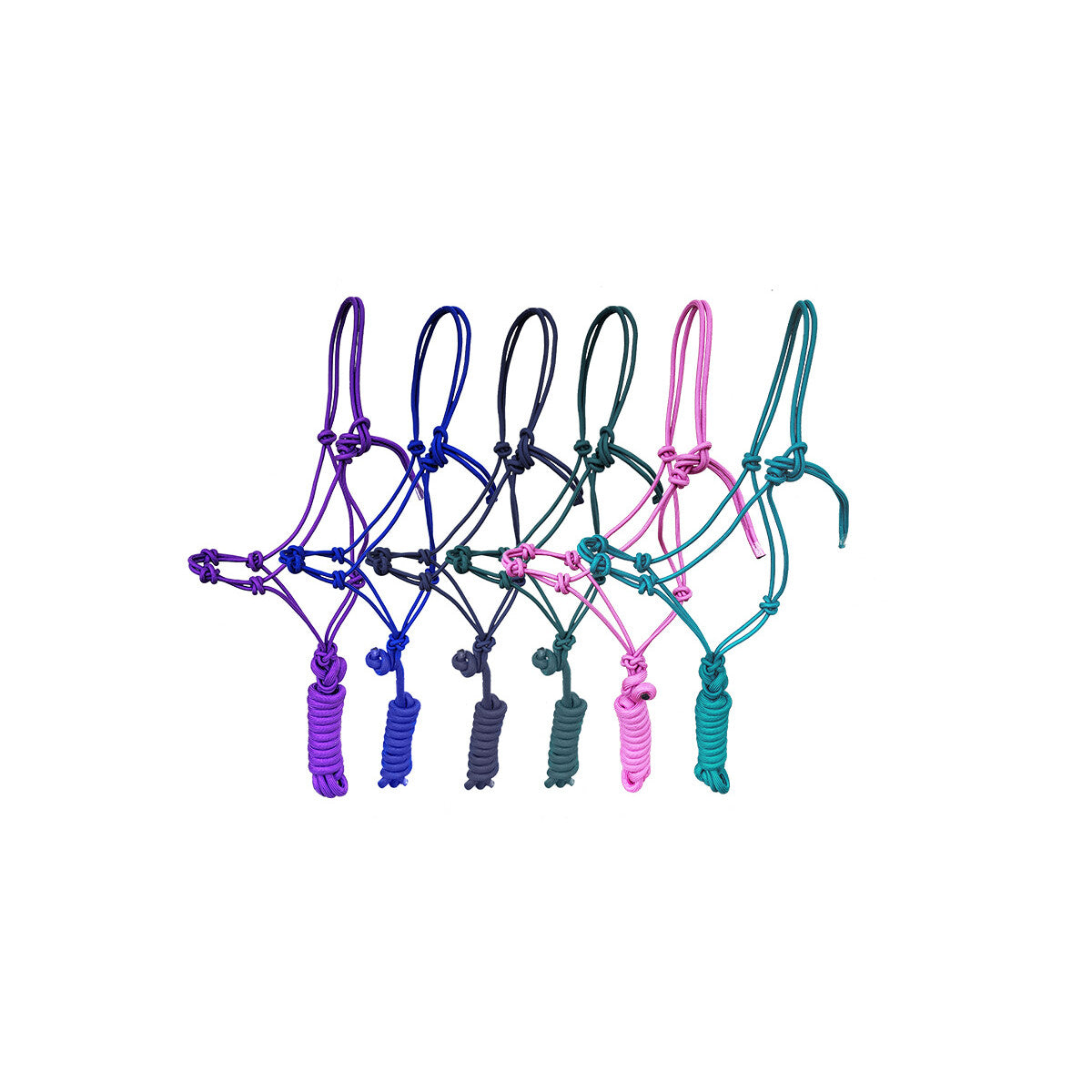 Knotenhalfter "4 knots" inkl. Strick verschiedene Farben