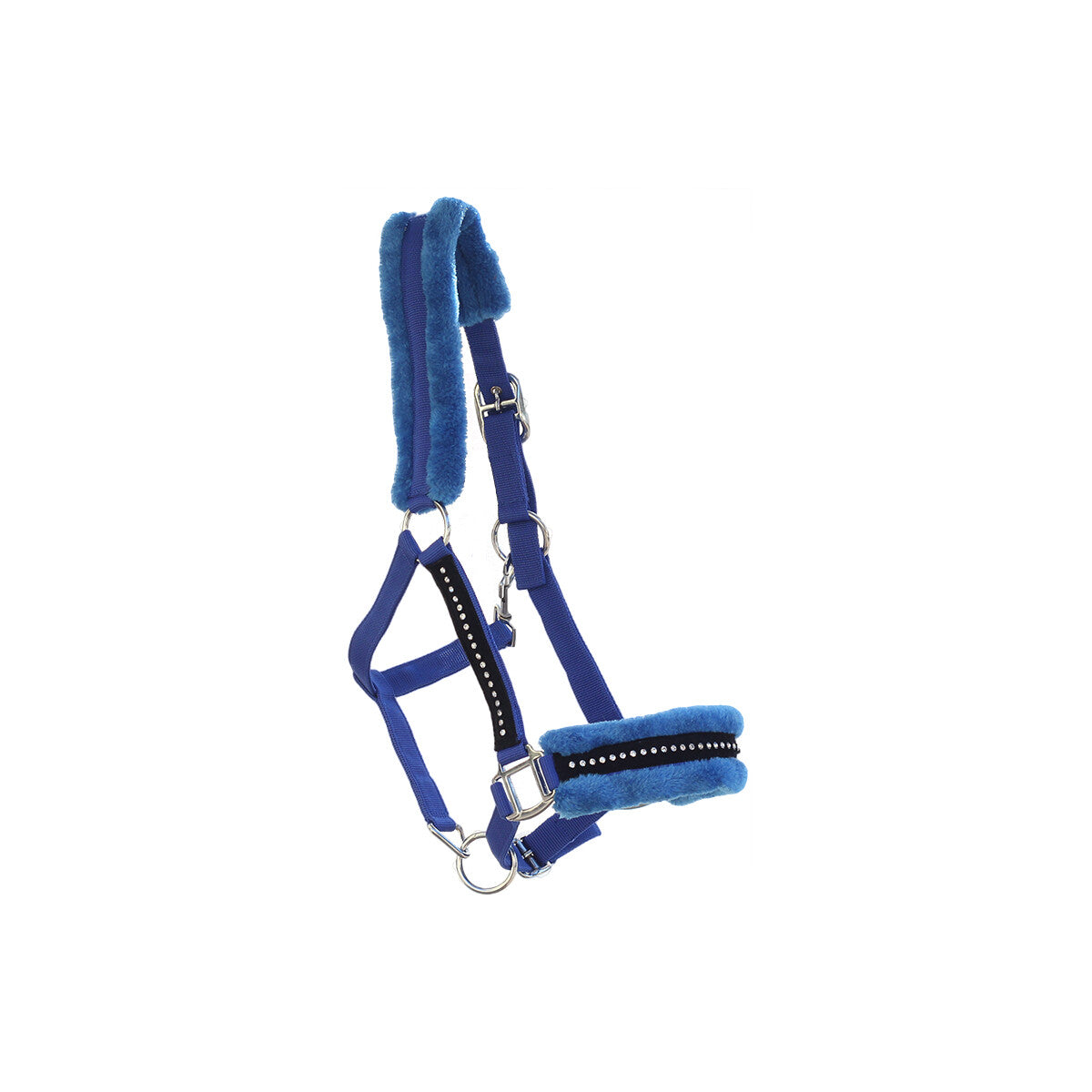 Kunststoffhalfter "Diamonds" royal blau Cob