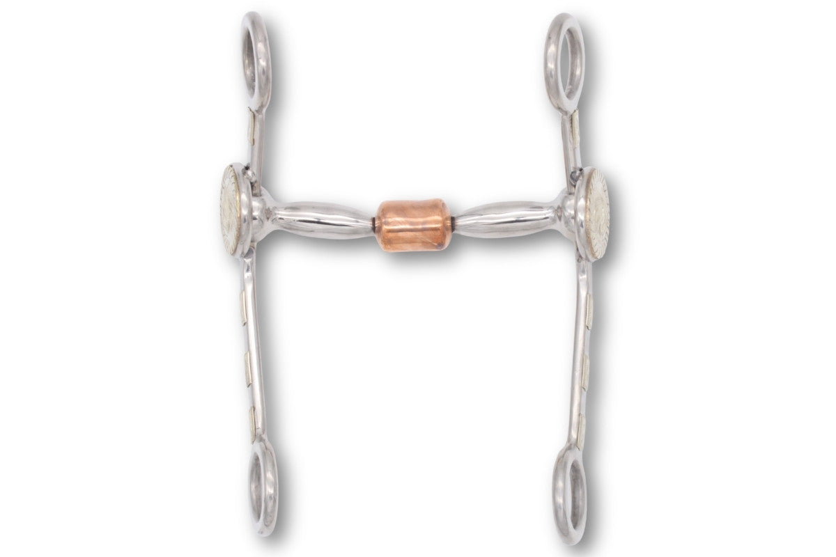Western Snaffle Bit mit Kupferrolle 12,5cm