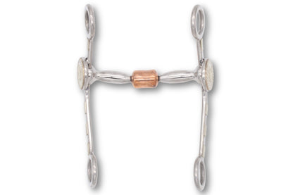 Western Snaffle Bit mit Kupferrolle 12,5cm