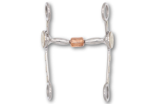 Western Snaffle Bit mit Kupferrolle 12,5cm