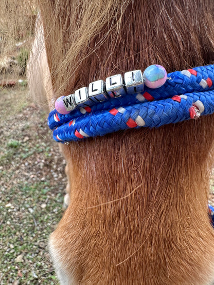 Personalisiertes Knotenhalfter Mini Shetty, Shetty, Welsh A und B