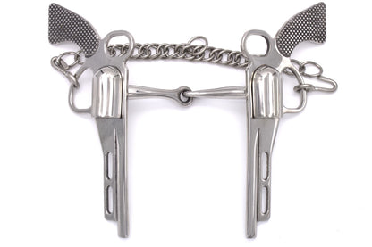 Snaffle Western Gebiss, Westernbit Colt 12,5 cm mit Shanks
