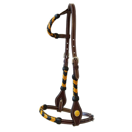 Einohrzaum "Braided Elegance" Cob