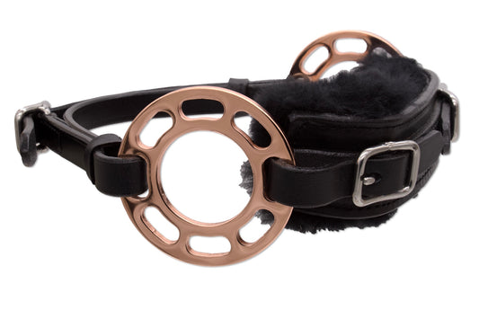 Glücksrad rosegold, mit Lammfell, gebisslos