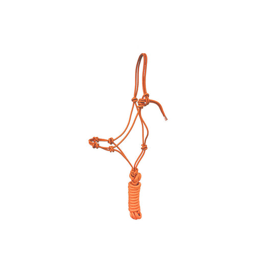 Knotenhalfter "4 knots" inkl. Strick Full orange