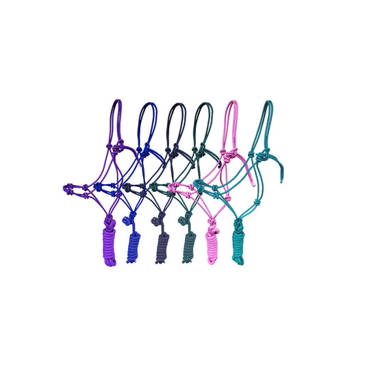 Knotenhalfter "4 knots" inkl. Strick verschiedene Farben